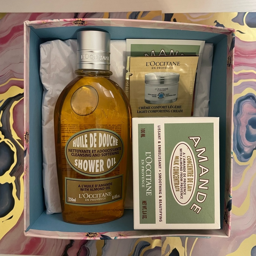L'OCCITANE Almond Shower Oil and Skincare Set